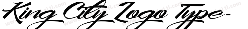 King City Logo Type字体转换